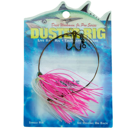 Duster Rig - Pink/White - 2 # 4 Treble Hook Duster Rig - Pink/White - 2 # 4 Treble Hook