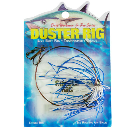 Duster Rig - Blue/White - 2 # 4 Treble Hook Duster Rig - Blue/White - 2 # 4 Treble Hook